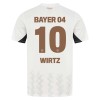 Maglia ufficiale Bayer 04 Leverkusen Florian Wirtz 10 Trasferta 2024-25 per Bambino